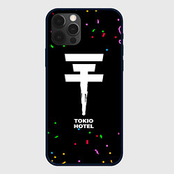 Чехол для iPhone 12 Pro Tokio Hotel конфети, цвет: 3D-черный