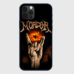 Чехол для iPhone 12 Pro Рок Мордор, цвет: 3D-черный