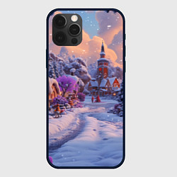 Чехол для iPhone 12 Pro Тропинка к новому году, цвет: 3D-черный