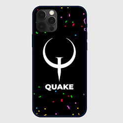 Чехол для iPhone 12 Pro Quake конфети, цвет: 3D-черный