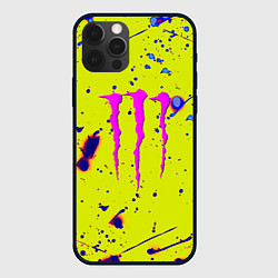 Чехол для iPhone 12 Pro Monster energy краски, цвет: 3D-черный