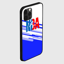 Чехол для iPhone 12 Pro NBA geometry steel, цвет: 3D-черный — фото 2