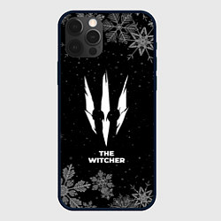 Чехол для iPhone 12 Pro Снежный The Witcher, цвет: 3D-черный