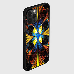 Чехол для iPhone 12 Pro Оптические иллюзии текстура, цвет: 3D-черный — фото 2