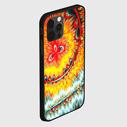 Чехол для iPhone 12 Pro Оптические краски текстура, цвет: 3D-черный — фото 2