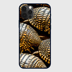 Чехол для iPhone 12 Pro Панцири броненосцев, цвет: 3D-черный