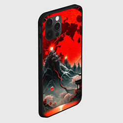 Чехол для iPhone 12 Pro Японская черная гора, цвет: 3D-черный — фото 2