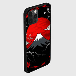 Чехол для iPhone 12 Pro Японский вулкан, цвет: 3D-черный — фото 2
