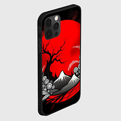 Чехол для iPhone 12 Pro Природа Японии - абстракция, цвет: 3D-черный — фото 2