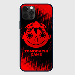 Чехол для iPhone 12 Pro Tomodachi Game - red gradient, цвет: 3D-черный