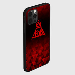 Чехол для iPhone 12 Pro Fall Out Boy red poly, цвет: 3D-черный — фото 2