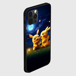 Чехол для iPhone 12 Pro Любовь Пикачу, цвет: 3D-черный — фото 2