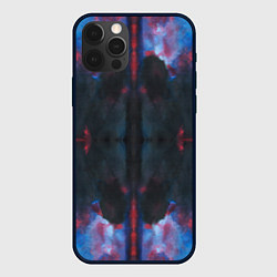 Чехол для iPhone 12 Pro Тай-дай космос, цвет: 3D-черный