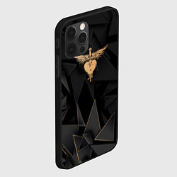 Чехол для iPhone 12 Pro Bon Jovi golden poly, цвет: 3D-черный — фото 2