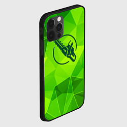 Чехол для iPhone 12 Pro Chainsaw Man green poly, цвет: 3D-черный — фото 2