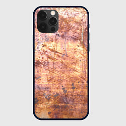 Чехол для iPhone 12 Pro Абстракция - old red metal, цвет: 3D-черный