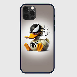 Чехол для iPhone 12 Pro Venom Duck - ai art fantasy, цвет: 3D-черный