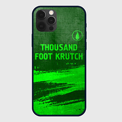 Чехол для iPhone 12 Pro Thousand Foot Krutch - green gradient посередине, цвет: 3D-черный