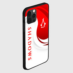 Чехол для iPhone 12 Pro Assassins creed - shadows, цвет: 3D-черный — фото 2