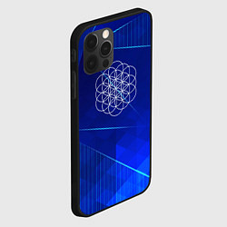 Чехол для iPhone 12 Pro Coldplay blue poly, цвет: 3D-черный — фото 2