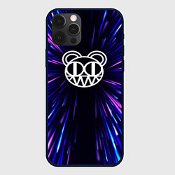 Чехол для iPhone 12 Pro Radiohead neon energy, цвет: 3D-черный