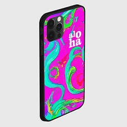 Чехол для iPhone 12 Pro Abstract floral pattern - aloha, цвет: 3D-черный — фото 2