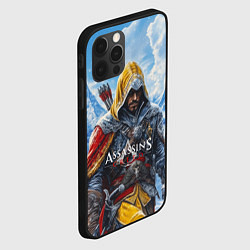 Чехол для iPhone 12 Pro Assassins Creed охотник, цвет: 3D-черный — фото 2