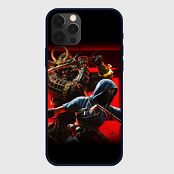 Чехол для iPhone 12 Pro Assassins Creed Тени, цвет: 3D-черный