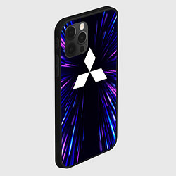 Чехол для iPhone 12 Pro Mitsubishi neon energy, цвет: 3D-черный — фото 2