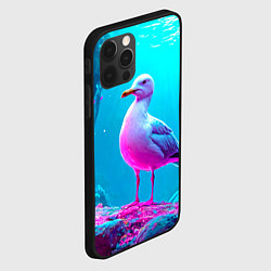 Чехол для iPhone 12 Pro Подводная чайка, цвет: 3D-черный — фото 2
