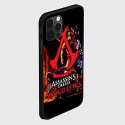 Чехол для iPhone 12 Pro Assassins Creed Shadows - samurai, цвет: 3D-черный — фото 2