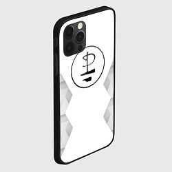 Чехол для iPhone 12 Pro Pink Floyd white poly, цвет: 3D-черный — фото 2