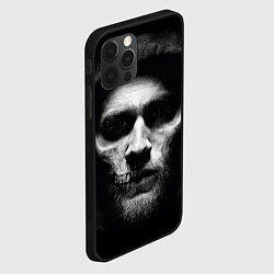 Чехол для iPhone 12 Pro Sons Of Anarchy - Jax skull, цвет: 3D-черный — фото 2