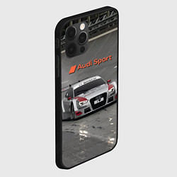 Чехол для iPhone 12 Pro Автогонки на шорт-треке Audi sport racing team, цвет: 3D-черный — фото 2