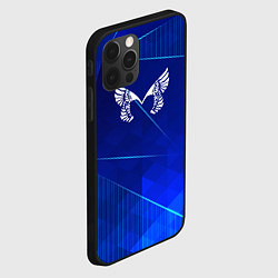 Чехол для iPhone 12 Pro Placebo blue poly, цвет: 3D-черный — фото 2