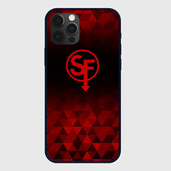 Чехол для iPhone 12 Pro Sally Face red poly, цвет: 3D-черный