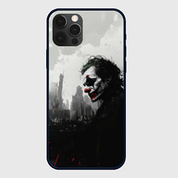 Чехол для iPhone 12 Pro Джокер черно-белый стиль, цвет: 3D-черный