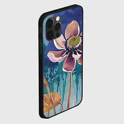 Чехол для iPhone 12 Pro Красочный цветок, цвет: 3D-черный — фото 2