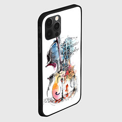 Чехол для iPhone 12 Pro Скрипка, цвет: 3D-черный — фото 2