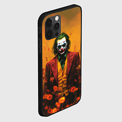 Чехол для iPhone 12 Pro Джокер в поле цветов, цвет: 3D-черный — фото 2