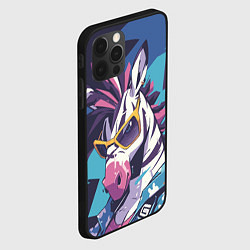 Чехол для iPhone 12 Pro Модная зебра, цвет: 3D-черный — фото 2