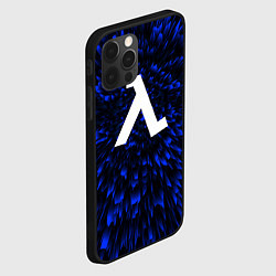 Чехол для iPhone 12 Pro Half-Life blue energy, цвет: 3D-черный — фото 2