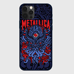 Чехол для iPhone 12 Pro Metallica: octopus, цвет: 3D-черный