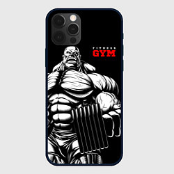 Чехол для iPhone 12 Pro Fitness GYM - jock, цвет: 3D-черный