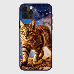 Чехол для iPhone 12 Pro Пиксибоб в космосе, цвет: 3D-черный