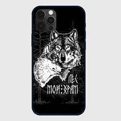 Чехол для iPhone 12 Pro Лес - мой храм, цвет: 3D-черный