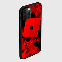 Чехол для iPhone 12 Pro Roblox - red gradient, цвет: 3D-черный — фото 2