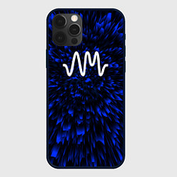 Чехол для iPhone 12 Pro Arctic Monkeys blue energy, цвет: 3D-черный