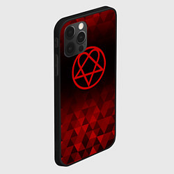 Чехол для iPhone 12 Pro HIM red poly, цвет: 3D-черный — фото 2