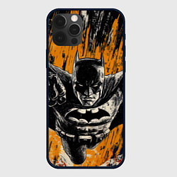 Чехол для iPhone 12 Pro Бэтмен супергерой, цвет: 3D-черный